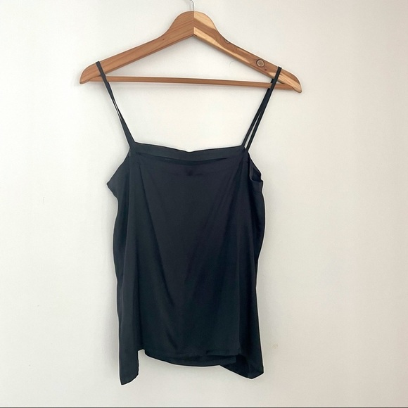 Vintage Escada Black 100% Silk Shell Blouse Spaghetti Strap Top 36 - Picture 6 of 7